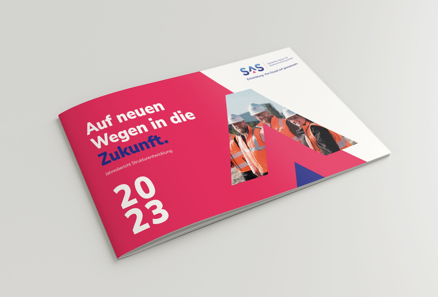Die Vorderseite des Strukturwandelberichts 2023.