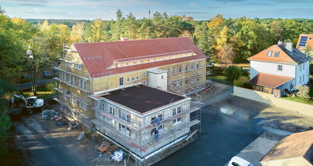 Gebäude welches renoviert wird.