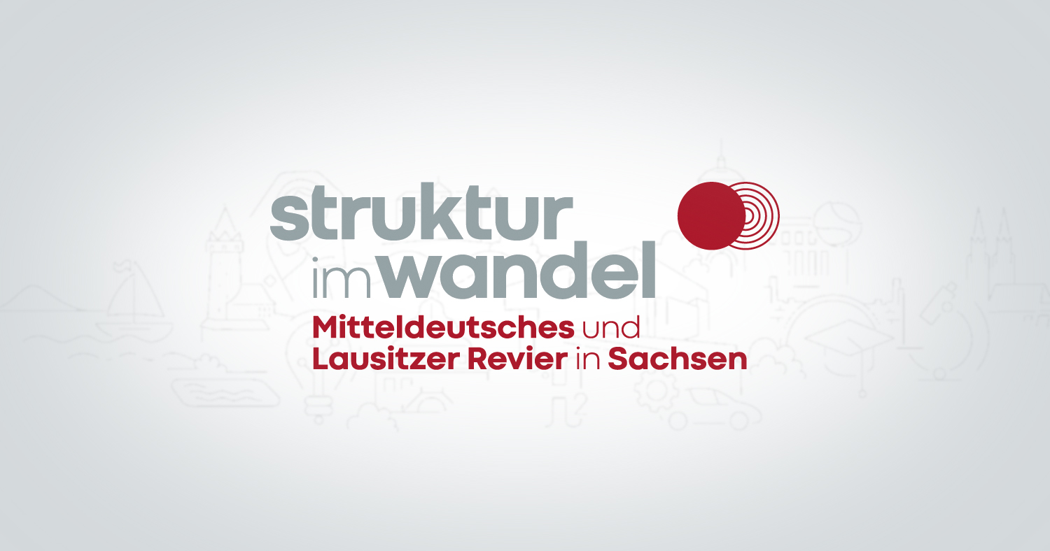 Text: Struktur im wandel Mitteldeutsches und Lausitzer Revier in Sachsen